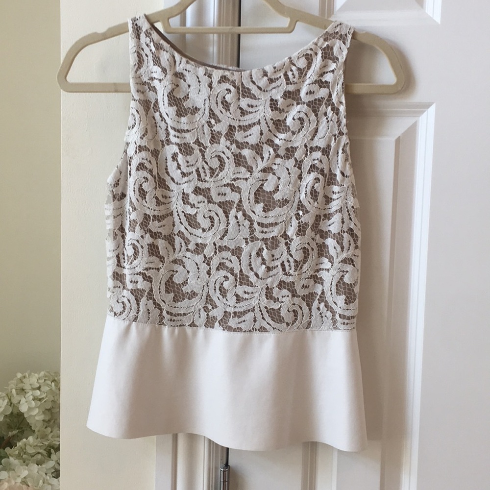 Bailey 44 top with faux leather